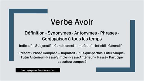 avoir synonymes|More.